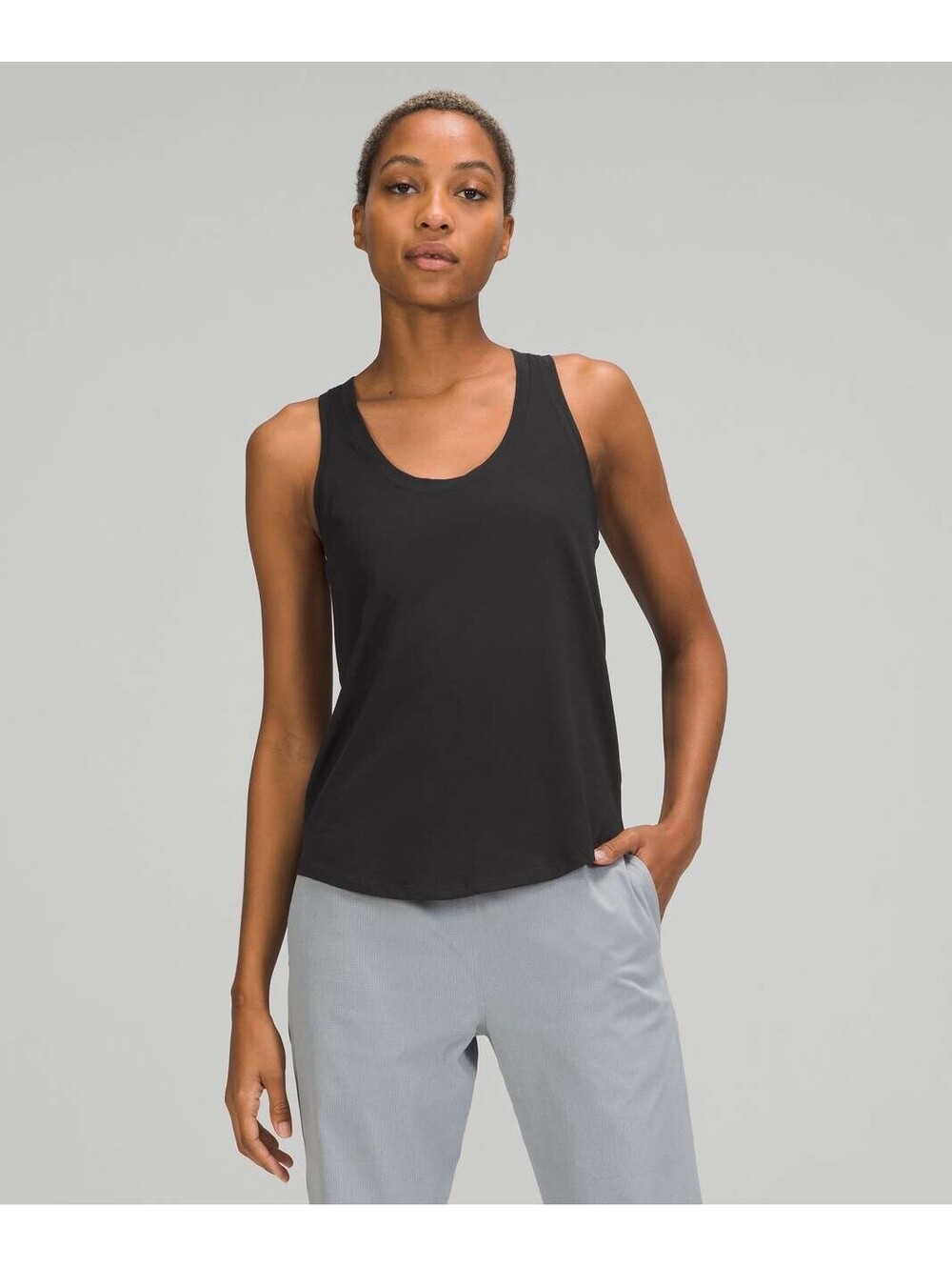 Lululemon Love Tank Top Black Size 6 NWT Pima Cotton